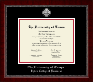 University of Tampa diploma frame - Silver Engraved Medallion Diploma Frame in Sutton