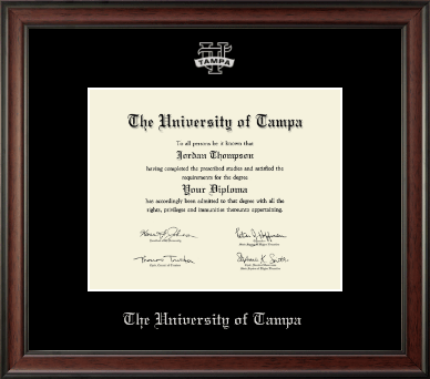 University of Tampa diploma frame - Silver Embossed Diploma Frame in Studio