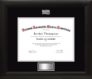 National Automobile Dealers Association diploma frame - Silver Embossed Frame in Tacoma