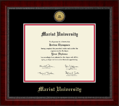 Marist University diploma frame - Gold Engraved Medallion Diploma Frame in Sutton