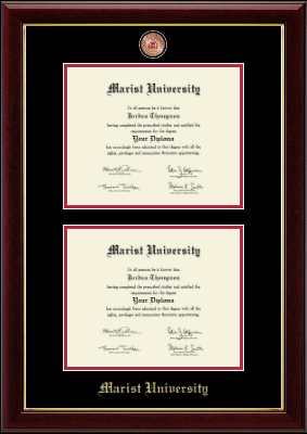 Marist University diploma frame - Double Masterpiece Diploma Frame in Gallery