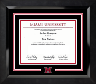Miami University diploma frame - Dimensions Spirit Diploma Frame in Eclipse