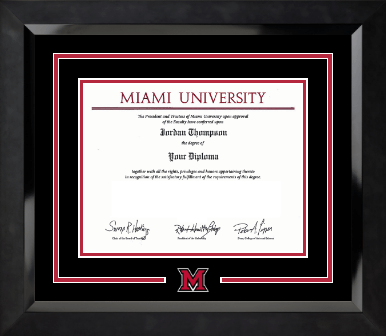 Miami University diploma frame - Dimensions Spirit Diploma Frame in Eclipse