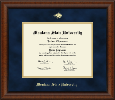 Montana State University Bozeman diploma frame - Gold Embossed Diploma Frame in Austin
