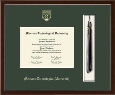 Montana Technological University diploma frame - Tassel & Cord Diploma Frame in Delta