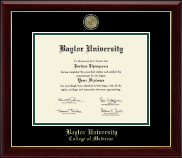 Baylor University diploma frame - Masterpiece Medallion Diploma Frame in Gallery