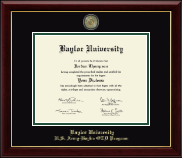 Baylor University diploma frame - Masterpiece Medallion Diploma Frame in Gallery