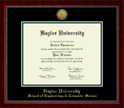 Baylor University diploma frame - Gold Engraved Medallion Diploma Frame in Sutton