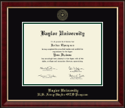 Baylor University diploma frame - Gold Embossed Diploma Frame in Murano