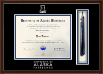 University of Alaska Fairbanks diploma frame - Tassel & Cord Diploma Frame in Delta