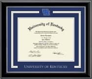 University of Kentucky diploma frame - Spirit Medallion Diploma Frame in Onyx Silver