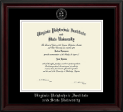Virginia Tech diploma frame - Silver Embossed Diploma Frame in Encore