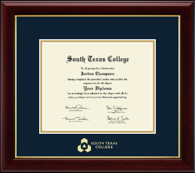 South Texas diploma frame - Gold Embossed Diploma Frame in Gallery