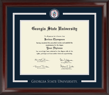 Georgia State University diploma frame - Showcase Diploma Frame in Encore