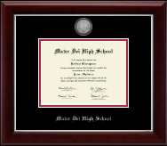 University of South Florida diploma frame - Silver Engraved Medallion Diploma Frame in Gallery Silver