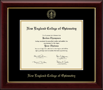 New England College of Optometry diploma frame - Gold Embossed Diploma Frame in Gallery