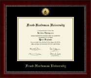 Freed-Hardeman University diploma frame - Gold Engraved Medallion Diploma Frame in Sutton
