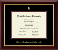 Freed-Hardeman University diploma frame - Gold Embossed Diploma Frame in Gallery
