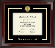 Westminster School diploma frame - Showcase Diploma Frame in Encore