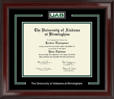 The University of Alabama at Birmingham diploma frame - Spirit Medallion Diploma Frame in Encore
