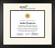 Girl Scouts of the USA certificate frame - Certificate Frame in Arena