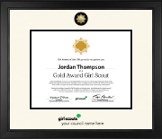 Girl Scouts of the USA certificate frame - Pin Certificate Frame in Arena