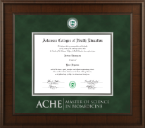 Arkansas Colleges of Health Education diploma frame - Biomedicine- Presidential Masterpiece Diploma Frame in Madison