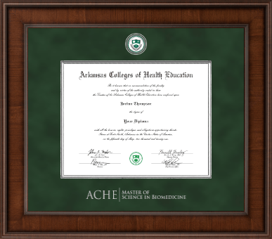 Arkansas Colleges of Health Education diploma frame - Biomedicine- Presidential Diploma Frame in Madison