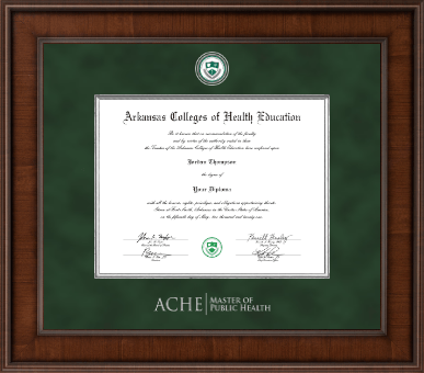 Arkansas Colleges of Health Education diploma frame - Public Health- Presidential Diploma Frame in Madison