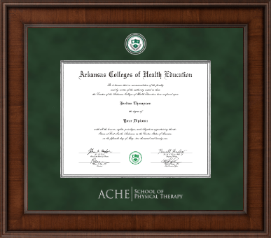 Arkansas Colleges of Health Education diploma frame - Physical Therapy- Presidential Diploma Frame in Madison