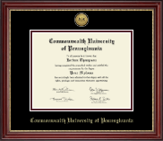 Bloomsburg University diploma frame - Gold Engraved Medallion Diploma Frame in Kensington Gold