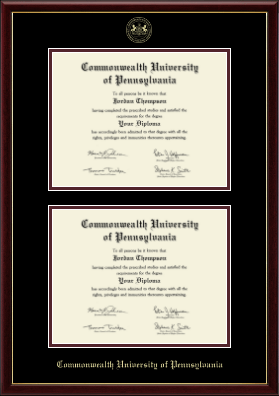 Bloomsburg University diploma frame - Double Diploma Frame in Galleria