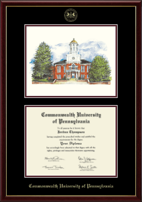 Bloomsburg University diploma frame - Campus Scene Diploma Frame in Galleria