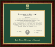 Dartmouth College diploma frame - Gold Embossed Diploma Frame in Murano