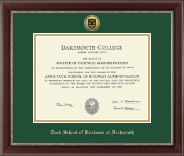 Dartmouth College diploma frame - Gold Engraved Medallion Diploma Frame in Chateau