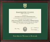 Dartmouth College diploma frame - Gold Embossed Diploma Frame in Studio
