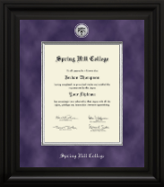 Spring Hill College diploma frame - Presidential Silver Engraved Diploma Frame in Washington