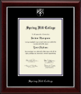 Spring Hill College diploma frame - Silver Embossed Diploma Frame in Gallery Silver
