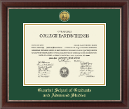 Dartmouth College diploma frame - Gold Engraved Medallion Diploma Frame in Chateau