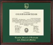 Dartmouth College diploma frame - Gold Embossed Diploma Frame in Studio