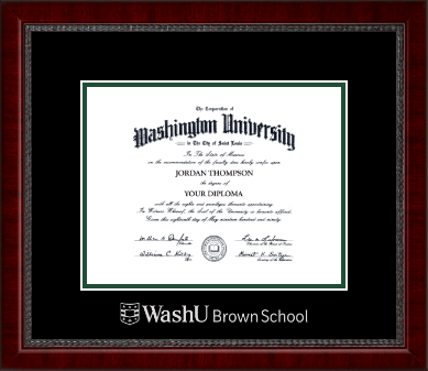 Washington University in St. Louis diploma frame - Silver Embossed Diploma Frame in Sutton