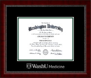 Washington University in St. Louis diploma frame - Silver Embossed Diploma Frame in Sutton