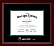 Washington University in St. Louis diploma frame - Silver Embossed Diploma Frame in Sutton