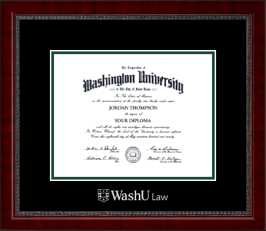 Washington University in St. Louis diploma frame - Silver Embossed Diploma Frame in Sutton