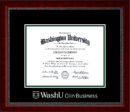 Washington University in St. Louis diploma frame - Silver Embossed Diploma Frame in Sutton