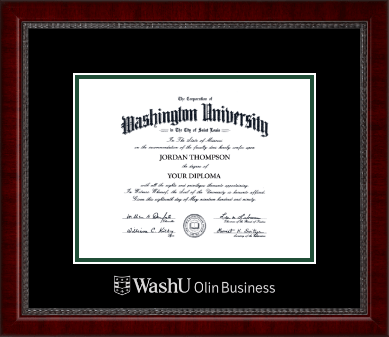 Washington University in St. Louis diploma frame - Silver Embossed Diploma Frame in Sutton