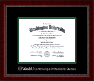 Washington University in St. Louis diploma frame - Silver Embossed Diploma Frame in Sutton