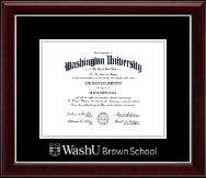 Washington University in St. Louis diploma frame - Silver Embossed Diploma Frame in Gallery Silver