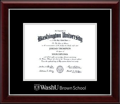 Washington University in St. Louis diploma frame - Silver Embossed Diploma Frame in Gallery Silver