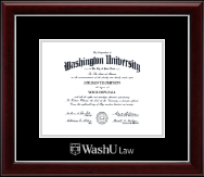 Washington University in St. Louis diploma frame - Silver Embossed Diploma Frame in Gallery Silver